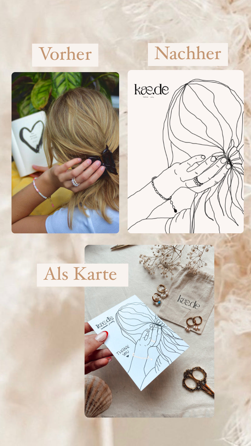 Personalisierte One Line Art - Digital