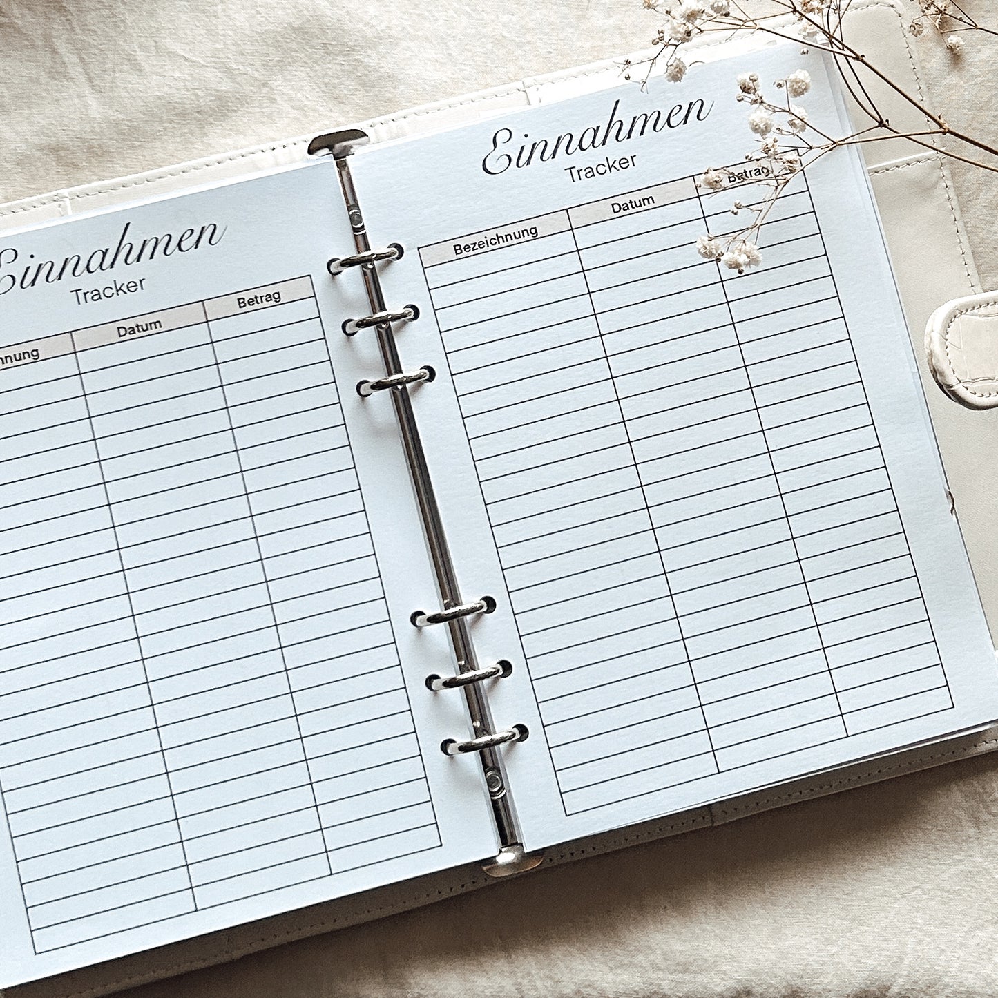 Tracker Einlagen beige - A5