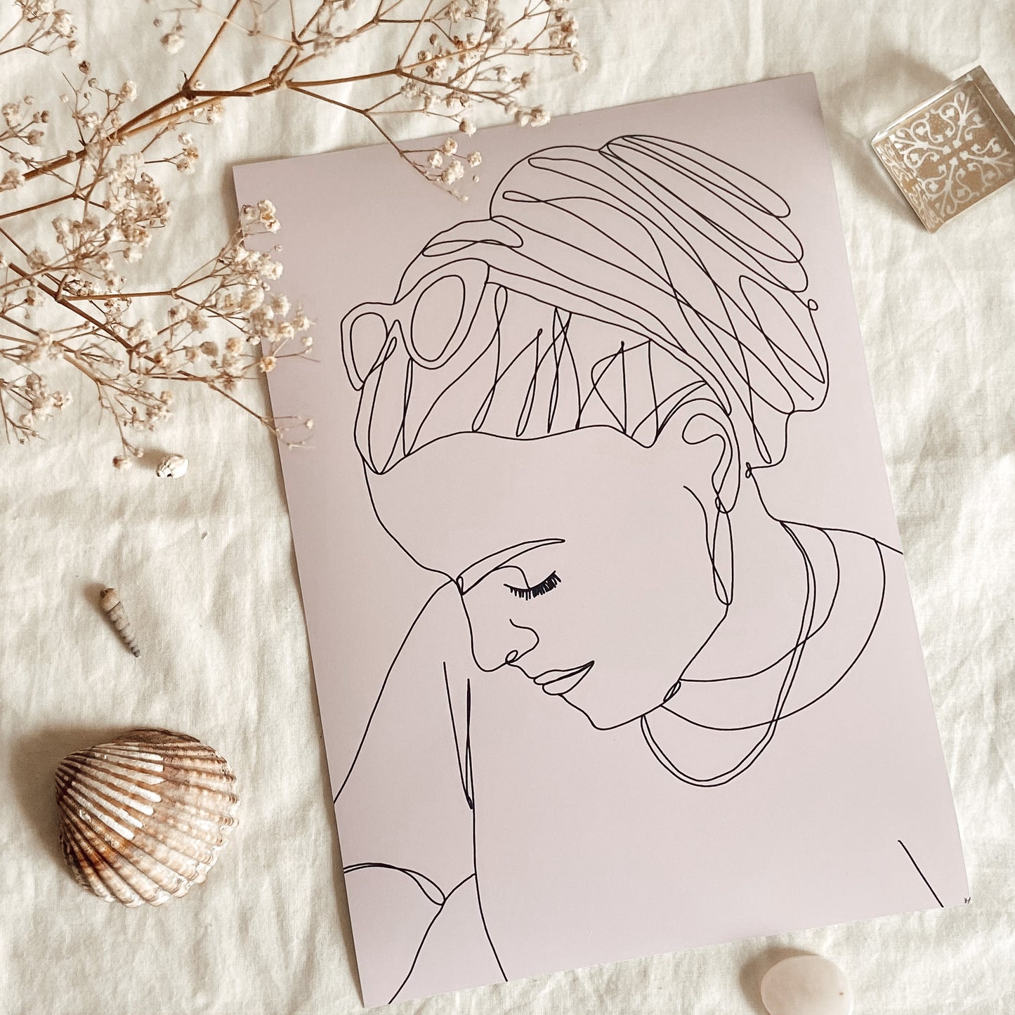Personalisierte One Line Art - Digital