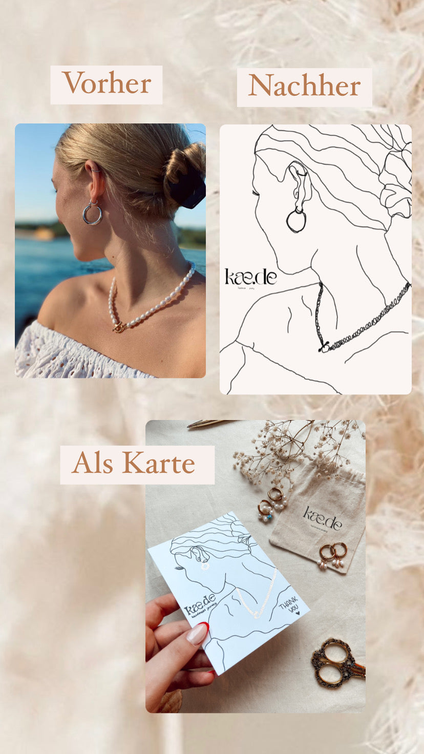 Personalisierte One Line Art - Digital