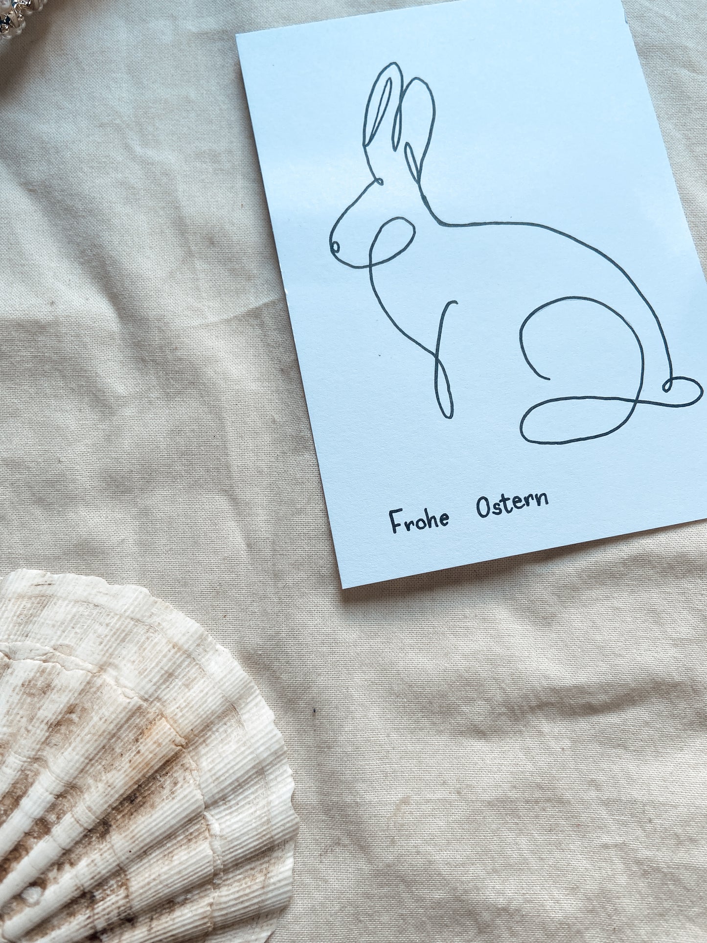 One Liner Osterhase - Karte