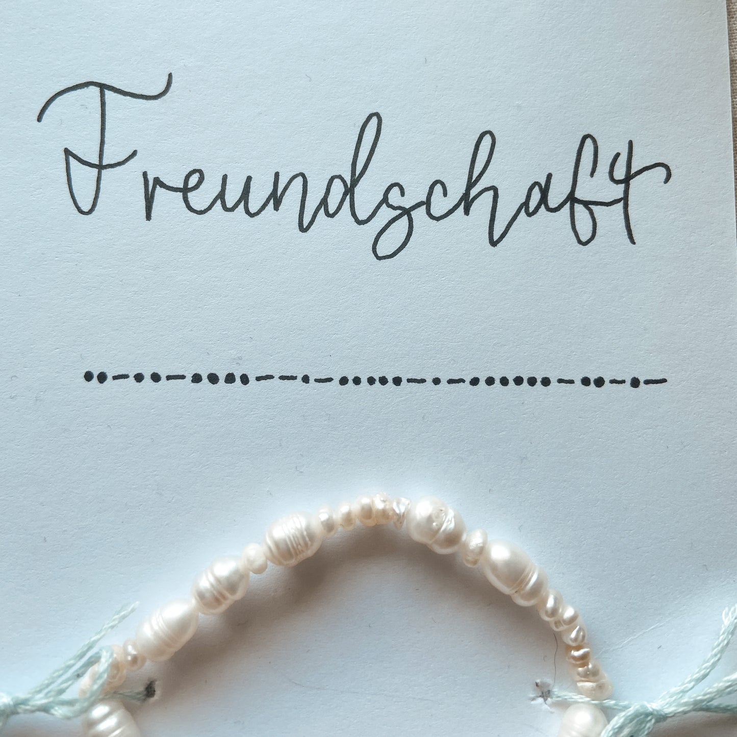 Morse Code - Armband Pearl Edition