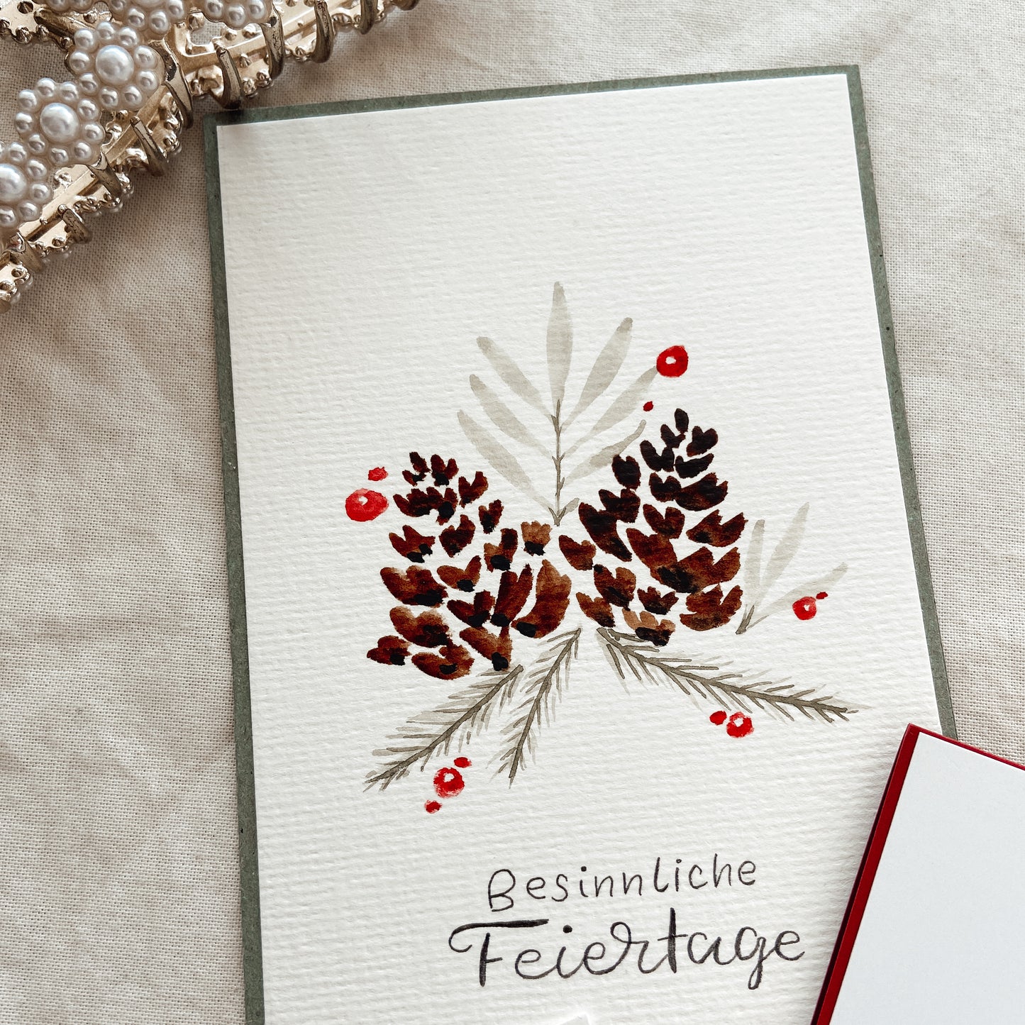 Weihnachtliches Kartenset X CALLISGRAPHY