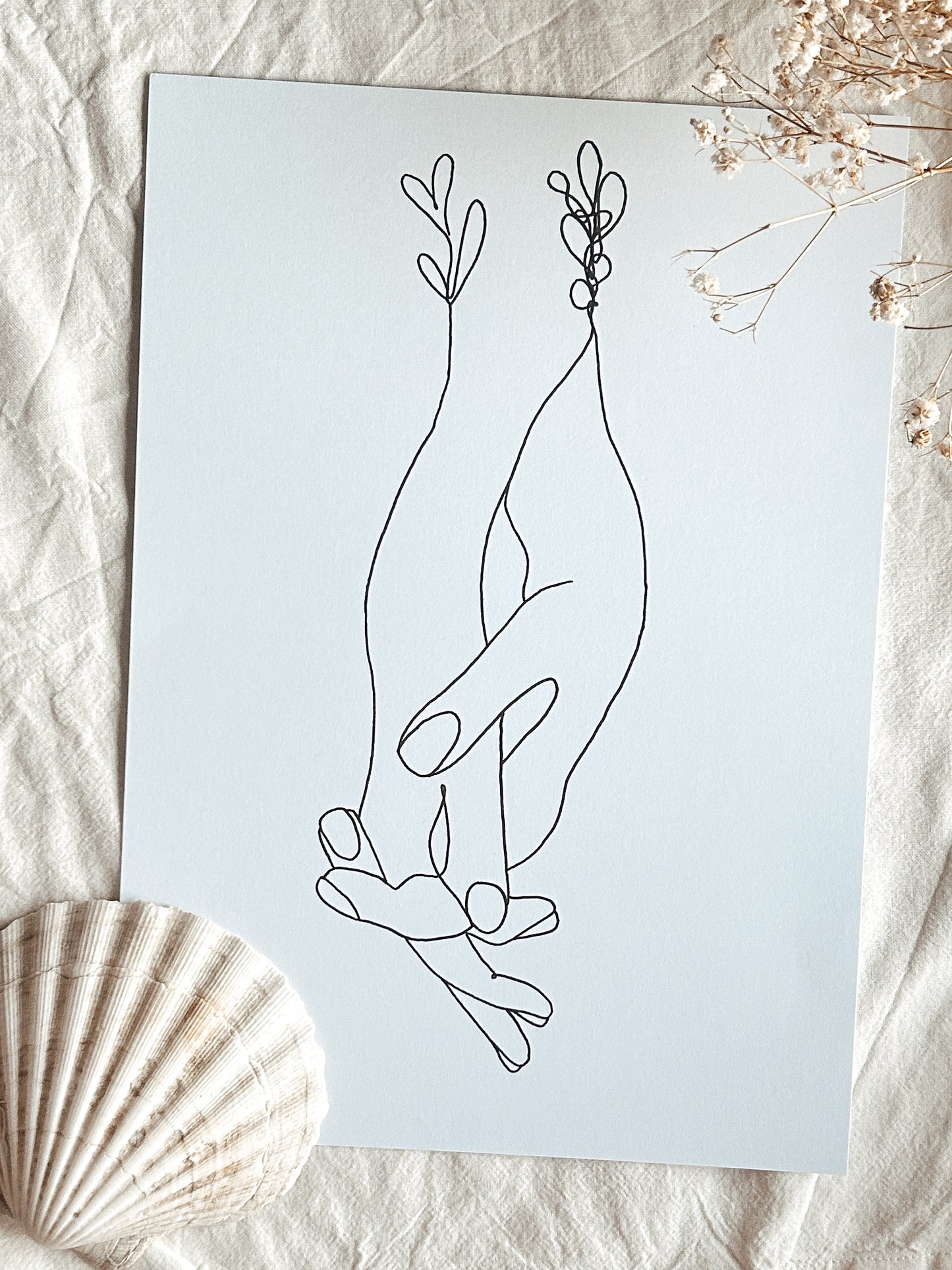 Poster - One Liner Hands