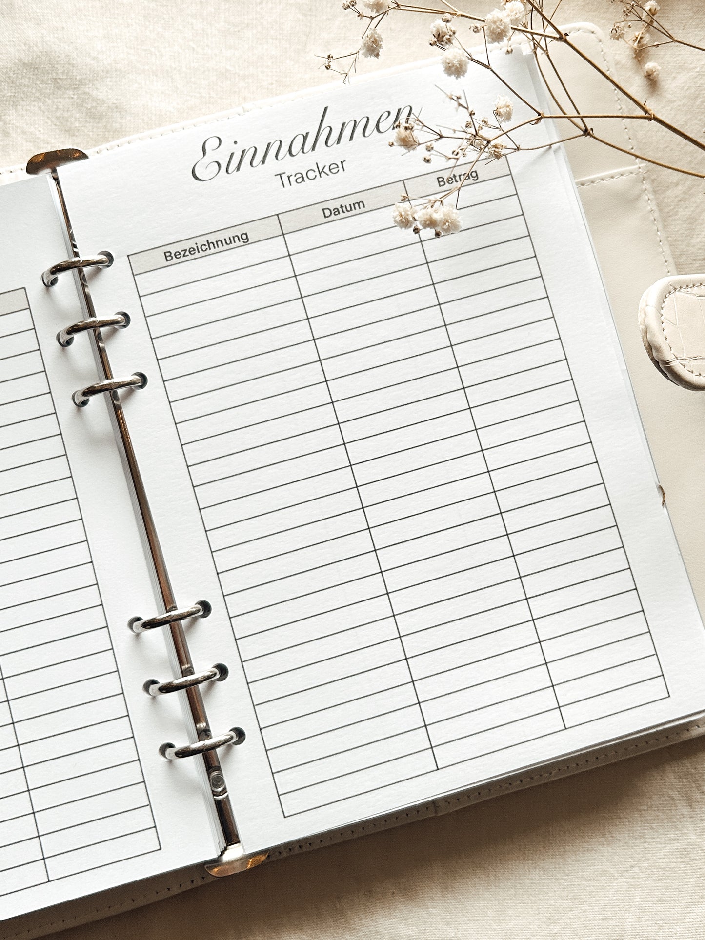 Tracker Einlagen beige - A5