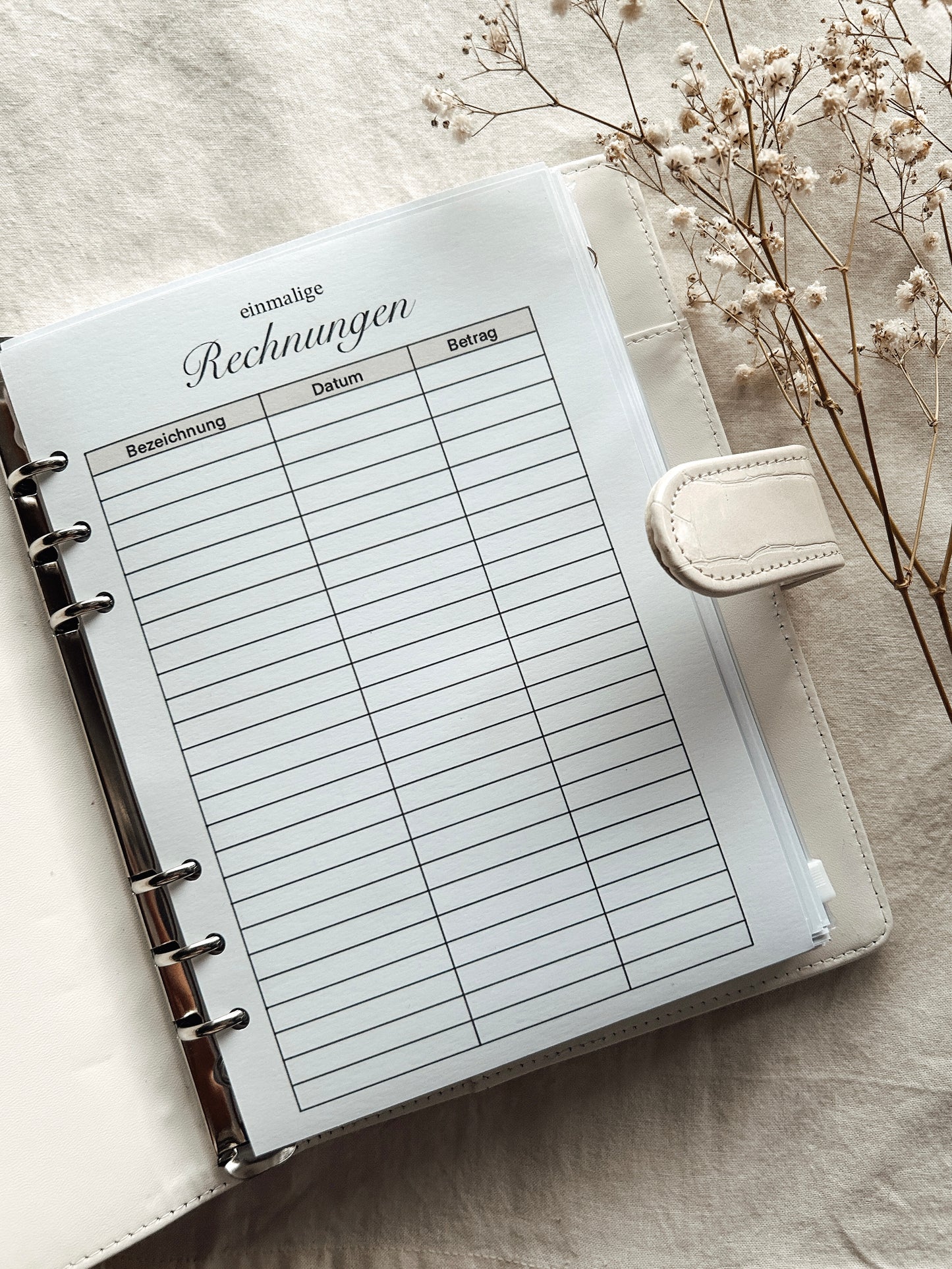 Tracker Einlagen beige - A5