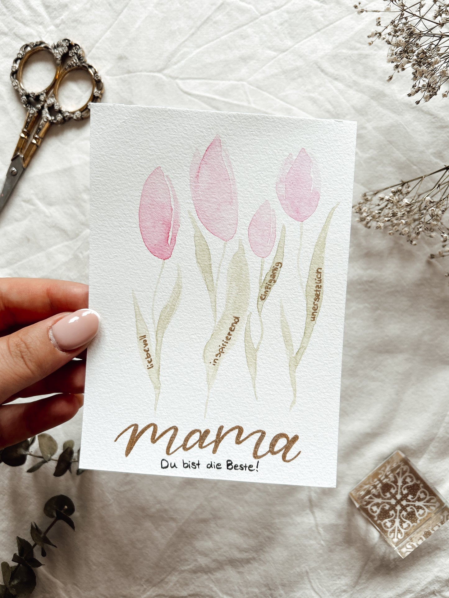 Muttertags Tulpen - Karte