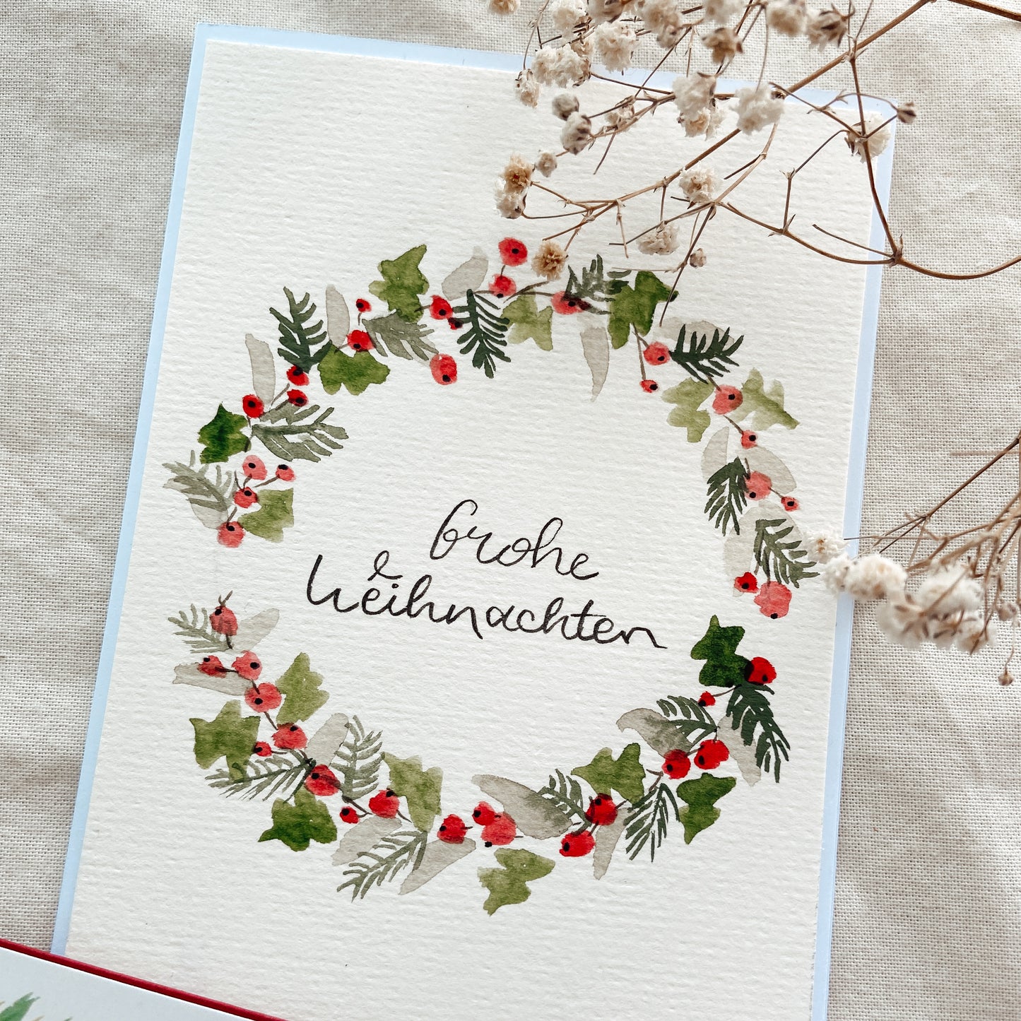 Weihnachtliches Kartenset X CALLISGRAPHY
