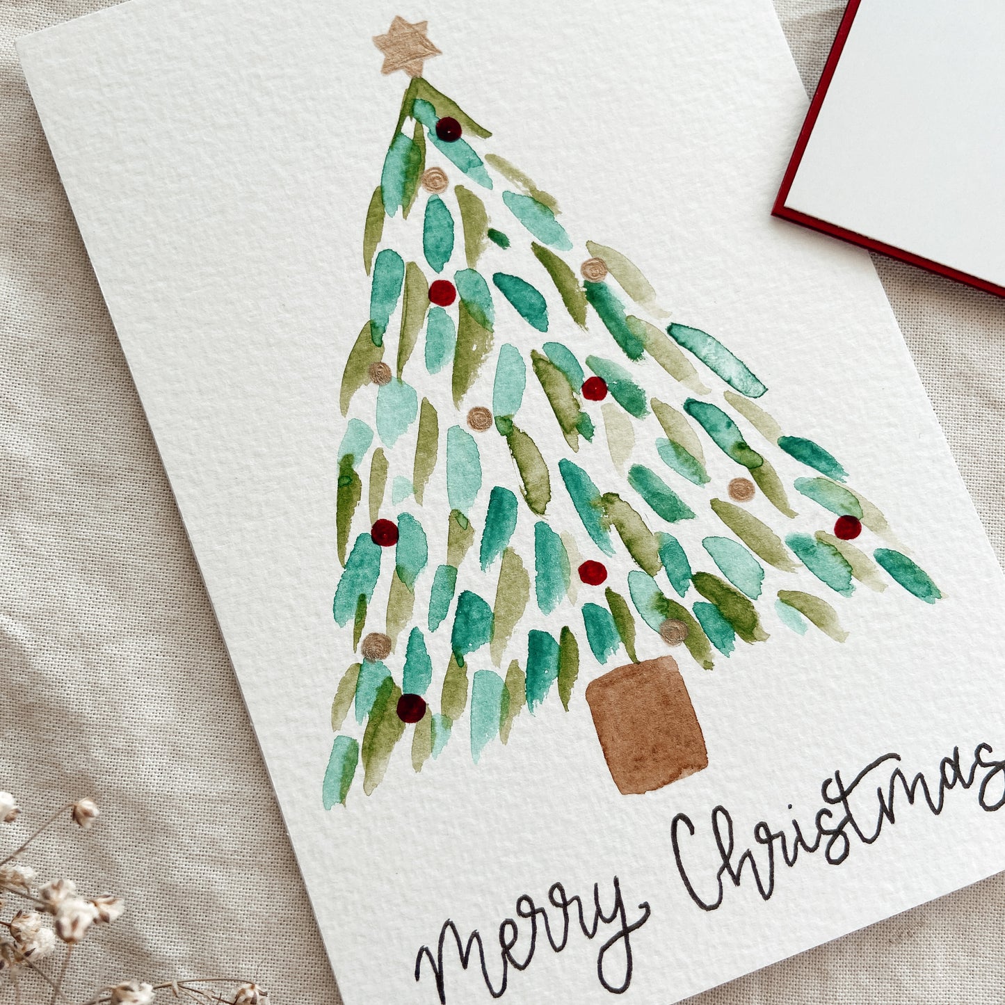 Weihnachtliches Kartenset X CALLISGRAPHY