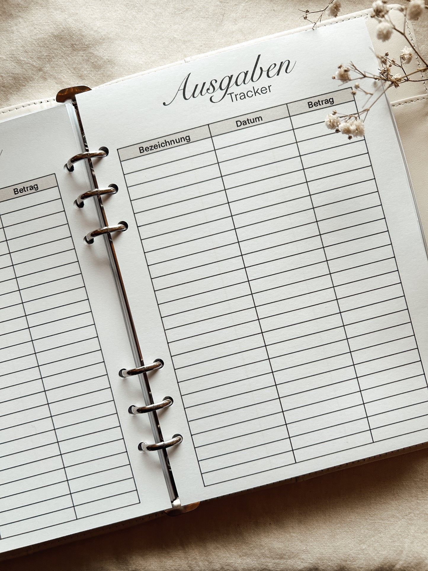 Tracker Einlagen beige - A5