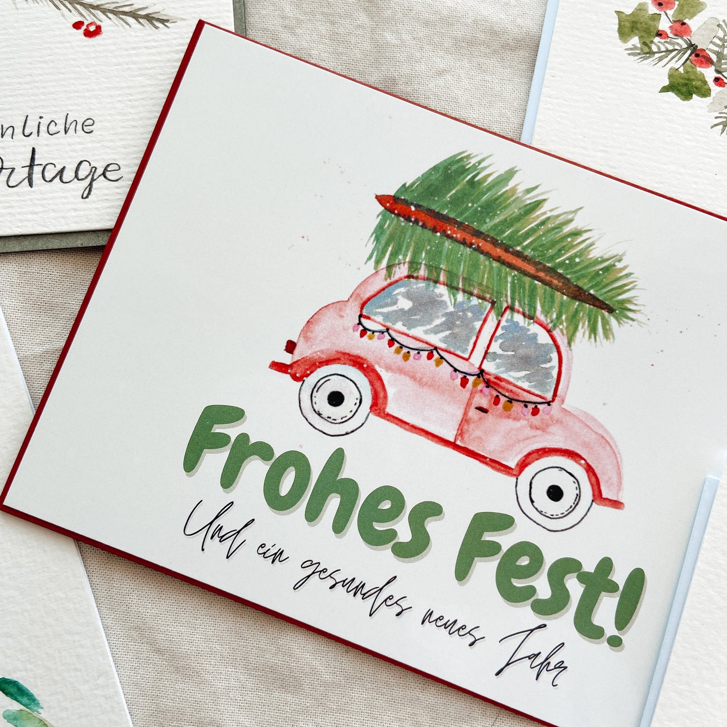 Weihnachtliches Kartenset X CALLISGRAPHY