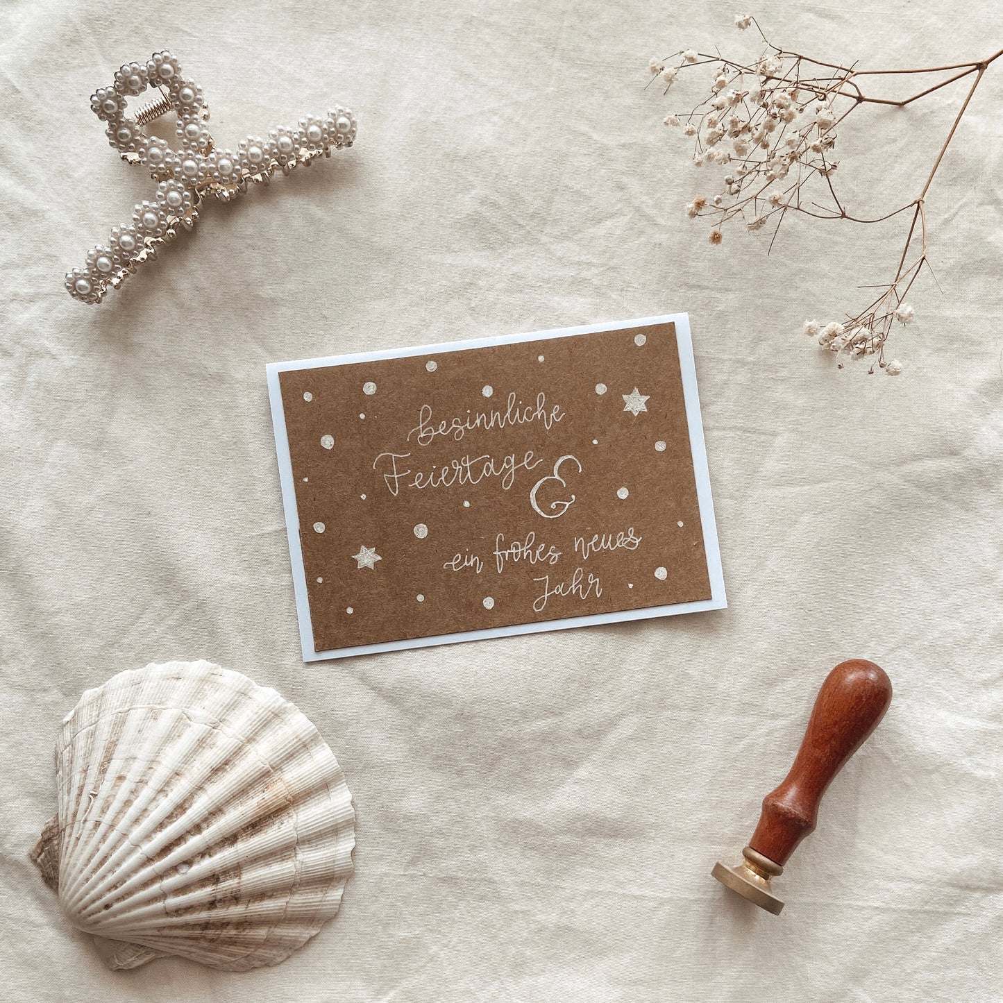 Feiertage und neues Jahr - Karte