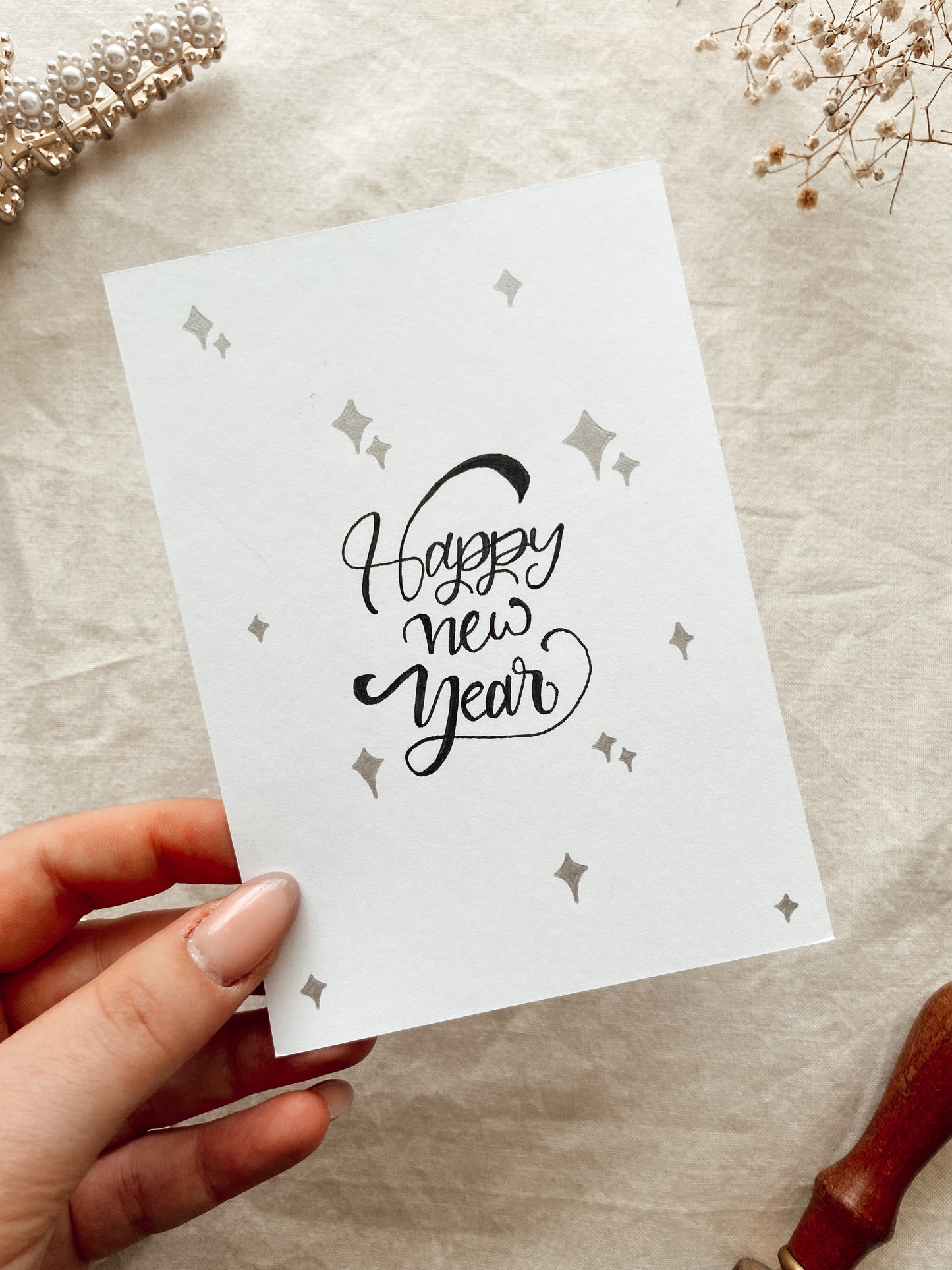 Happy new year - Karte