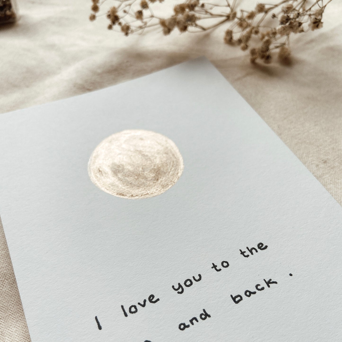 I love you to the Moon and back - Karte