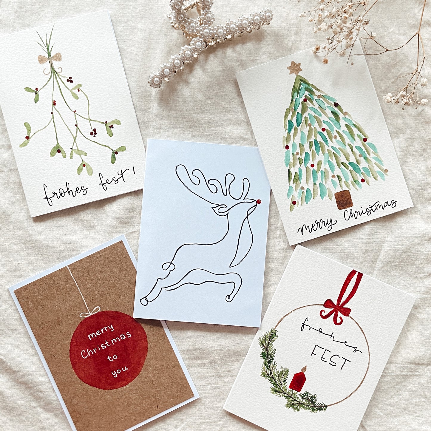 Gemischtes Weihnachtskartenset