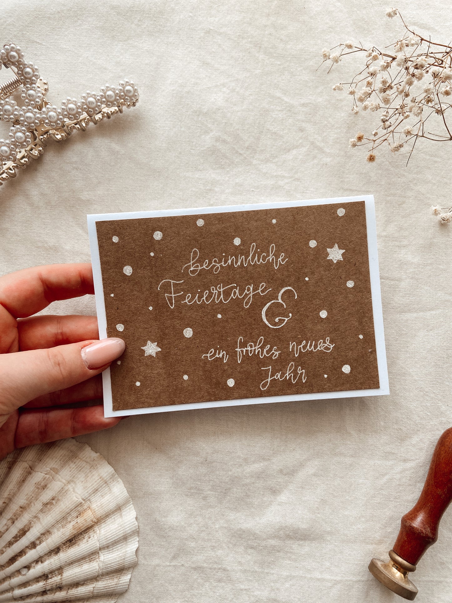 Feiertage und neues Jahr - Karte