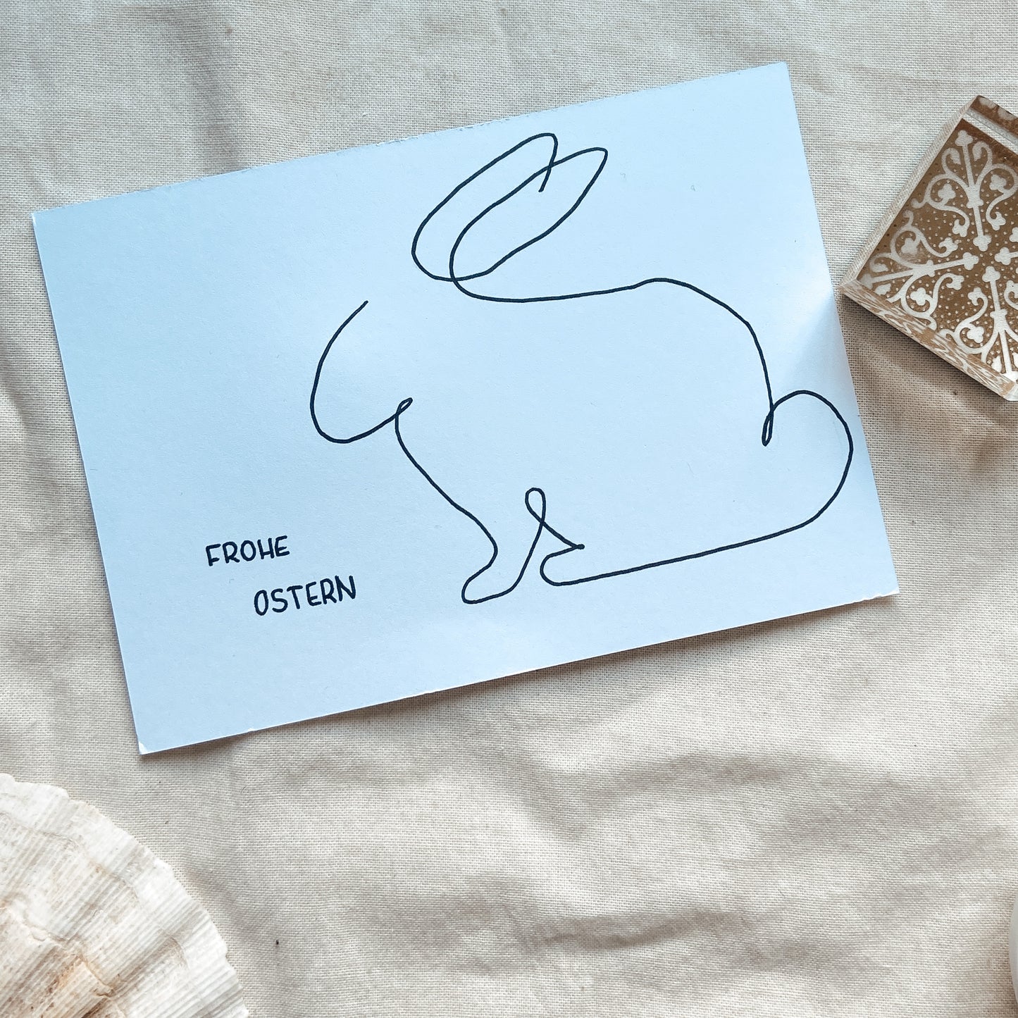 One Liner Osterhase - Karte