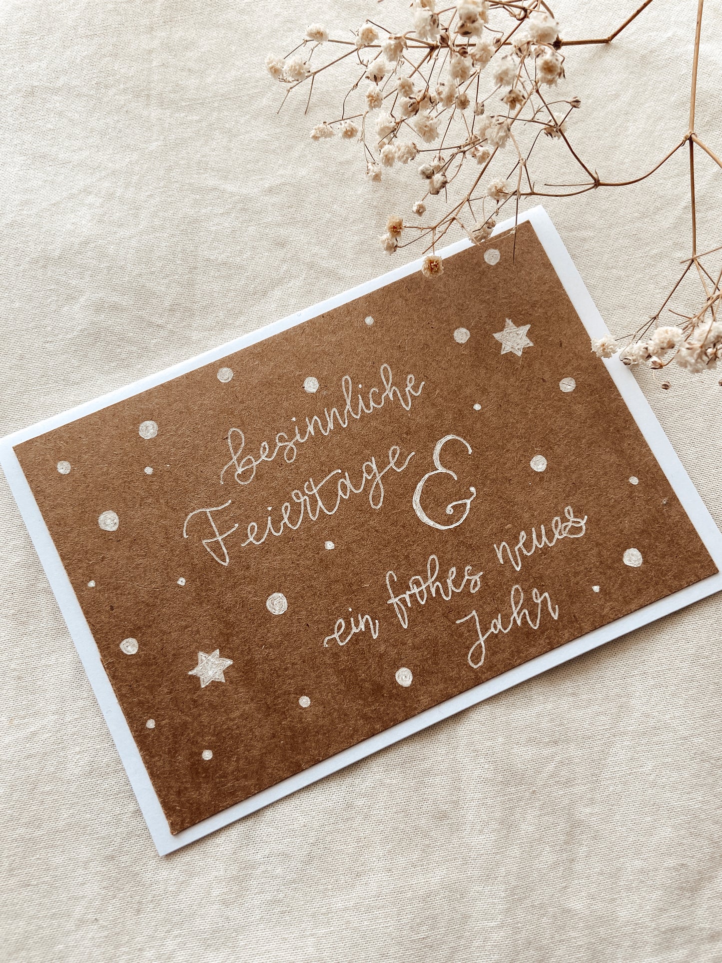 Feiertage und neues Jahr - Karte