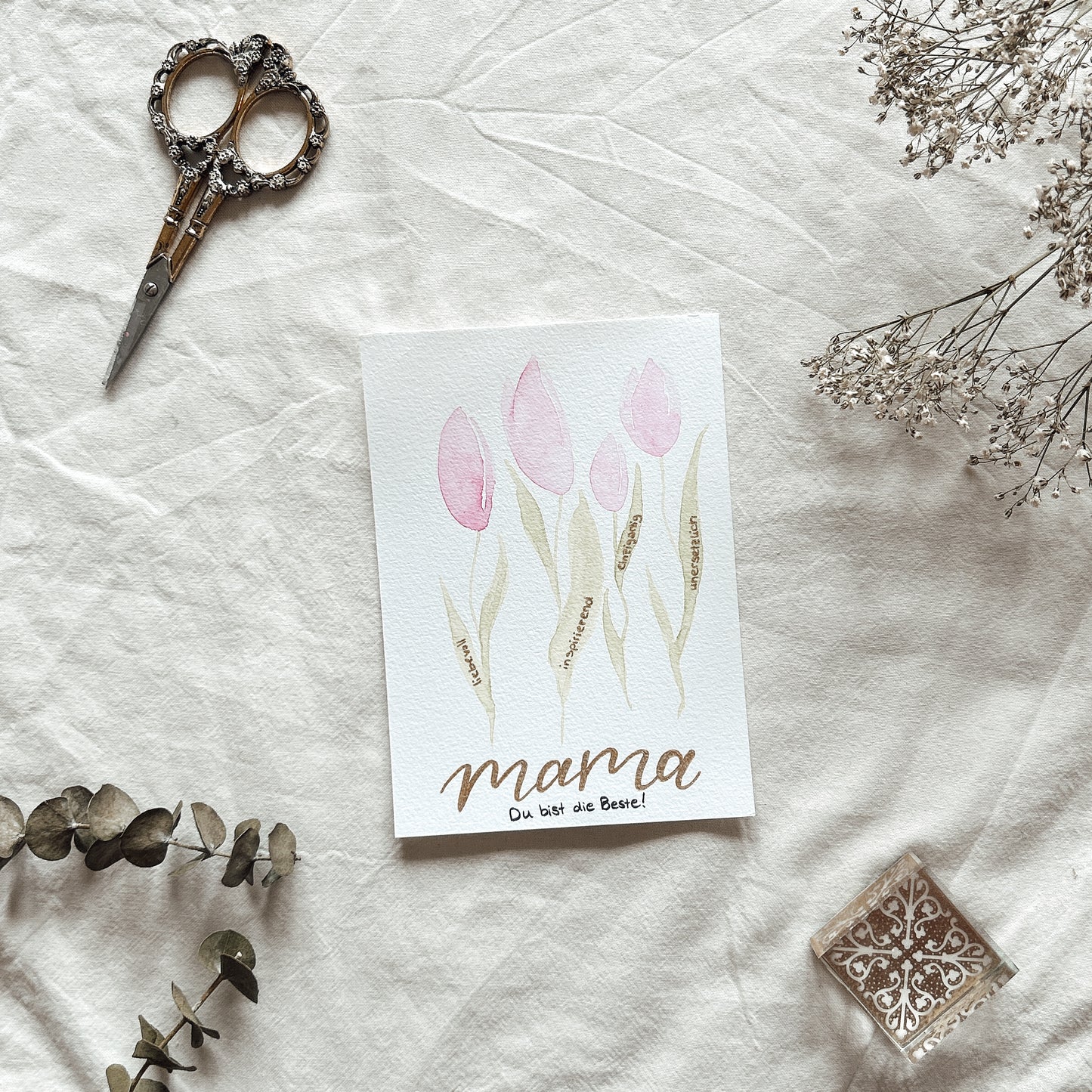 Muttertags Tulpen - Karte
