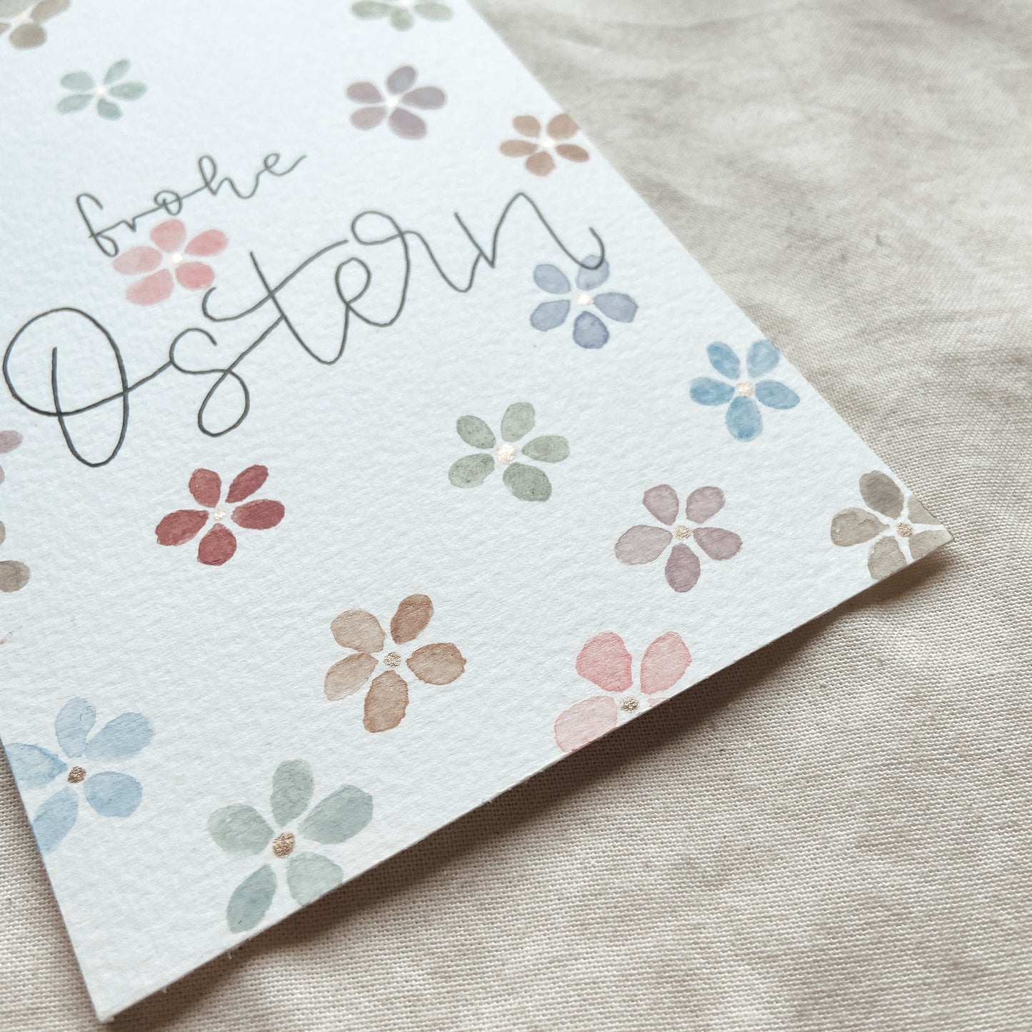 Easter Flower Aquarell - Karte