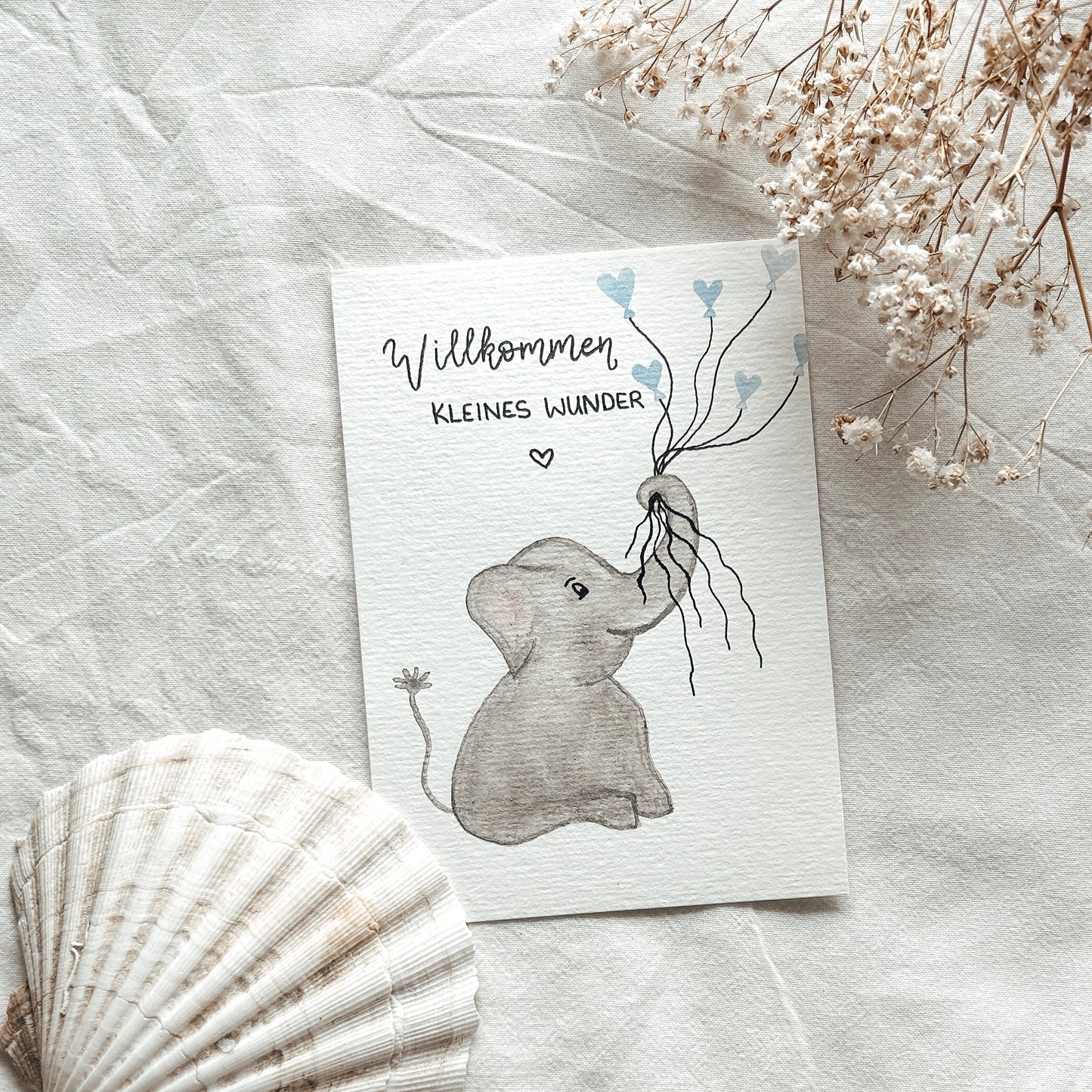 Willkommen kleines Wunder - Karte