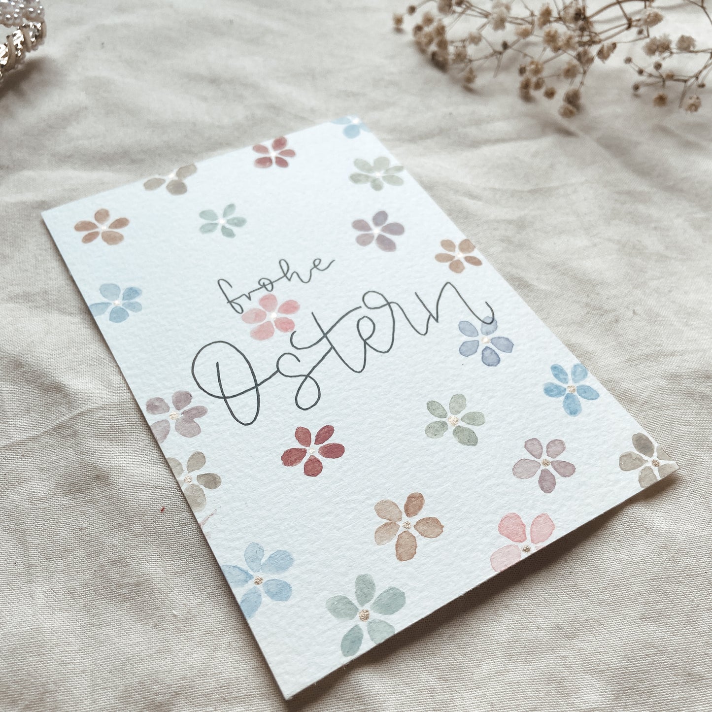 Easter Flower Aquarell - Karte