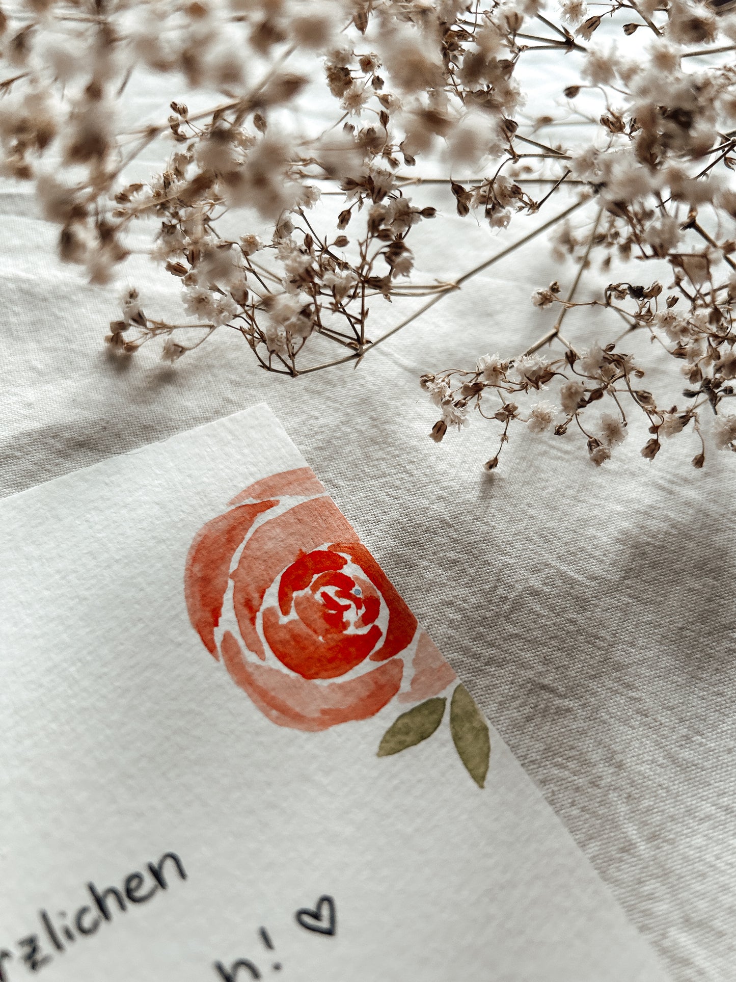 Rose Dream - Aquarellkarte