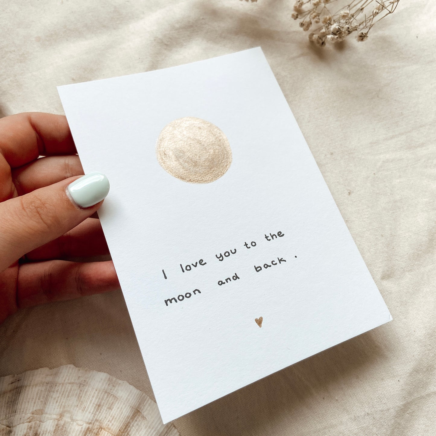 I love you to the Moon and back - Karte