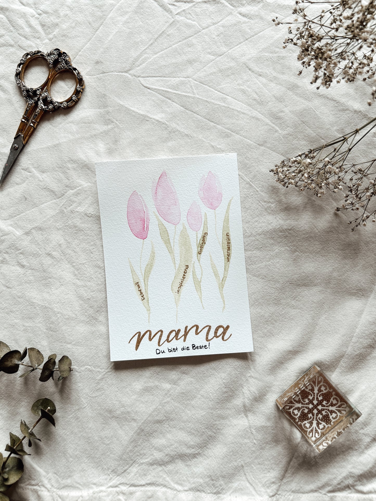 Muttertags Tulpen - Karte